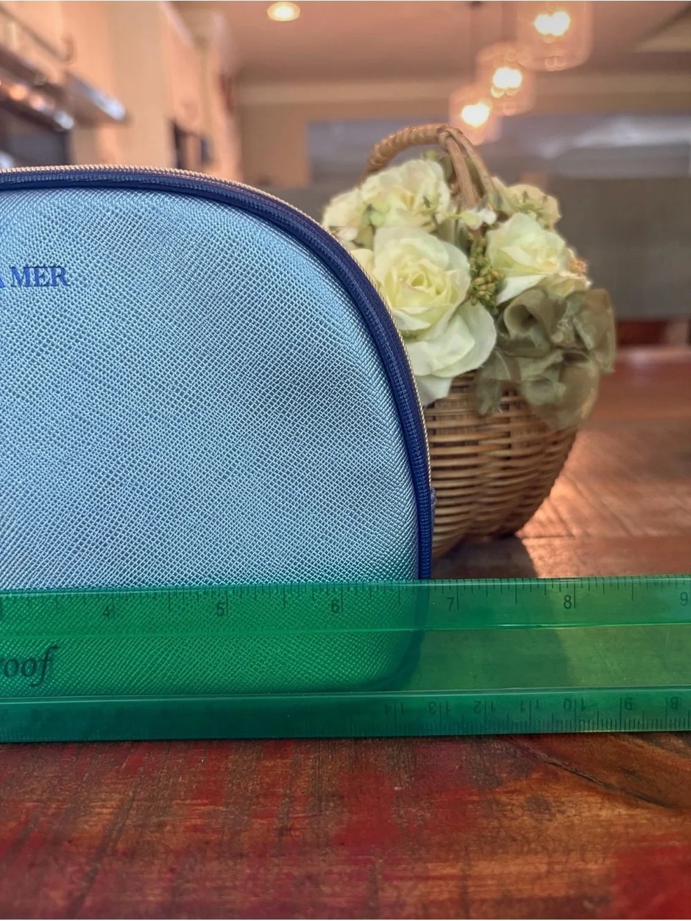 New LA MER Blue COSMETIC BAG + The Rejuvenating EYE & NIGHT CREAM Minis & More!
